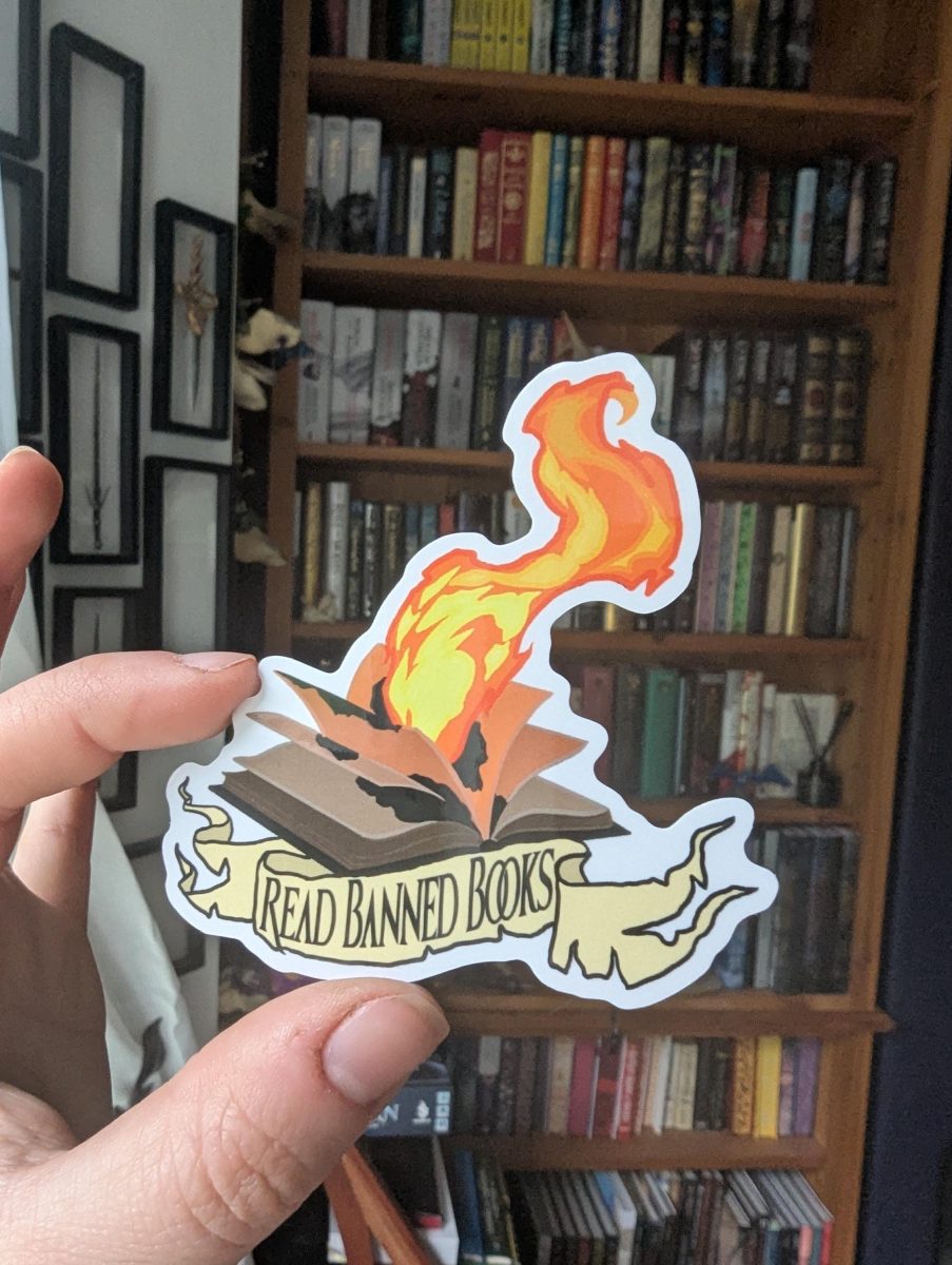 Read banned books Book lover translucent sticker
