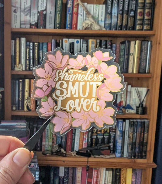 Shameless smut lover Book lover translucent sticker