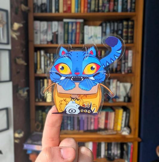 Kpop demon hunters derpy translucent sticker, derpy in a box