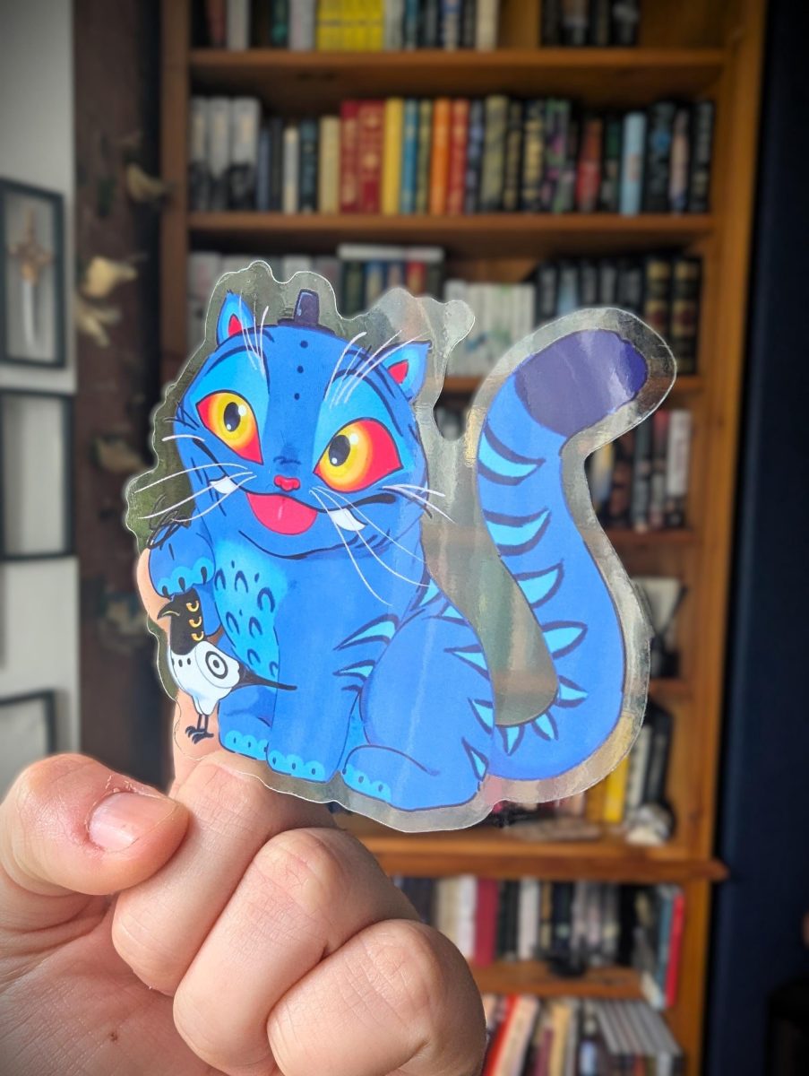 Kpop demon hunters derpy translucent sticker, cutest derpy tiger and sussie
