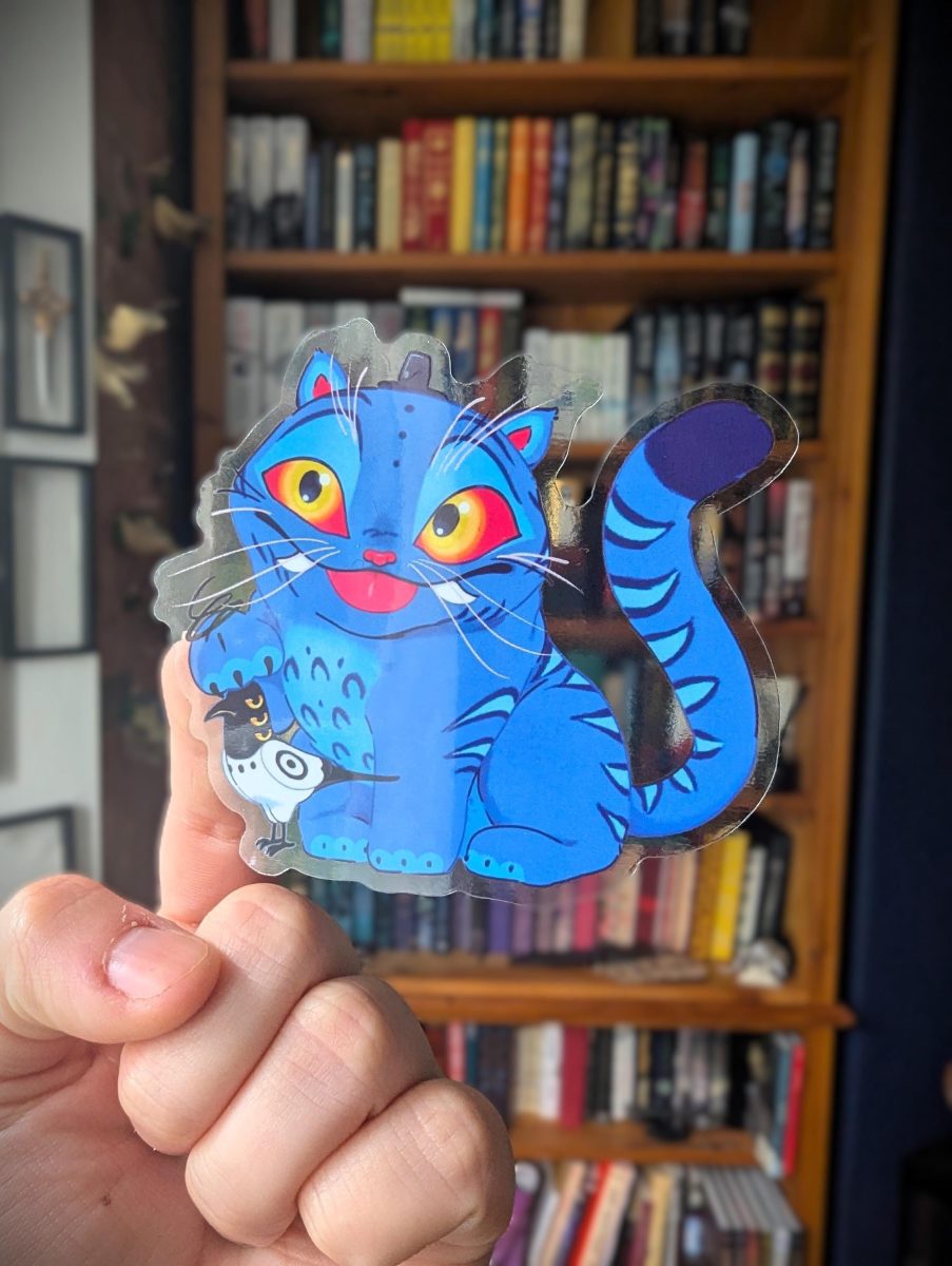 Kpop demon hunters derpy translucent sticker, cutest derpy tiger and sussie