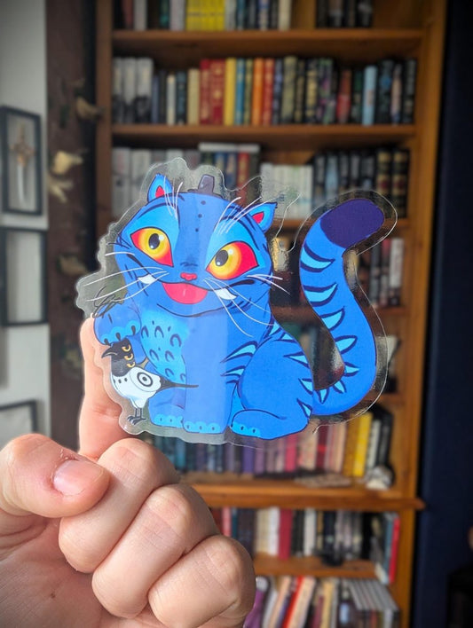 Kpop demon hunters derpy translucent sticker, cutest derpy tiger and sussie