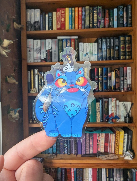 Kpop demon hunters derpy translucent sticker, playful derpy