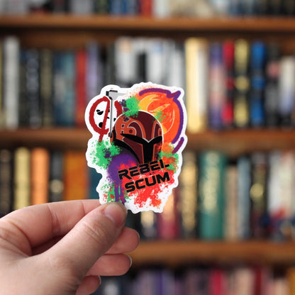 rebel scum star wars translucent sticker, kindle sticker