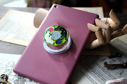 Kitten Cuddles magnetic Kindle Grip, bookish magnetic phone grip, interchangeable ereader holder
