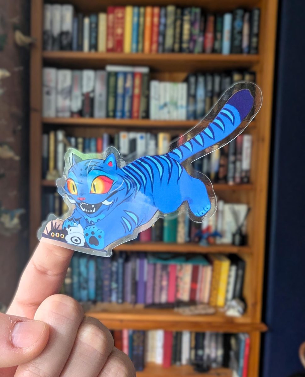 Kpop demon hunters derpy translucent sticker, derpy hunting sussie