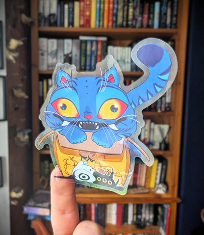 Kpop demon hunters derpy translucent sticker, derpy in a box