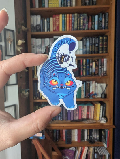 Kpop demon hunters derpy translucent sticker, playful derpy