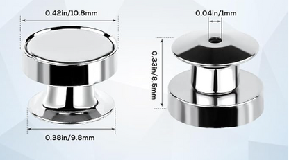 magnet pin back silver