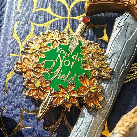 you do not yield enamel pin